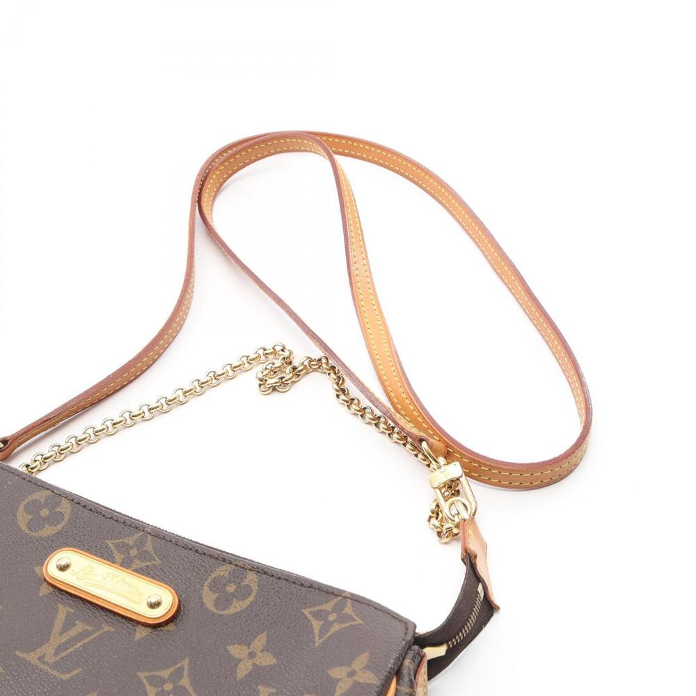 Louis Vuitton Canvas Monogram Eva Shoulder Brown Leather Bag - Picture 9 of 9